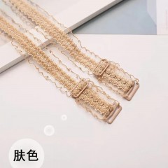 蕾絲肩帶內衣帶子透明隱形防滑文胸胸罩帶可拆卸外露性感美背交叉